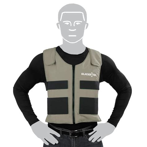 cooling fabric metallic vest under $250|glaciertek cooling vest.